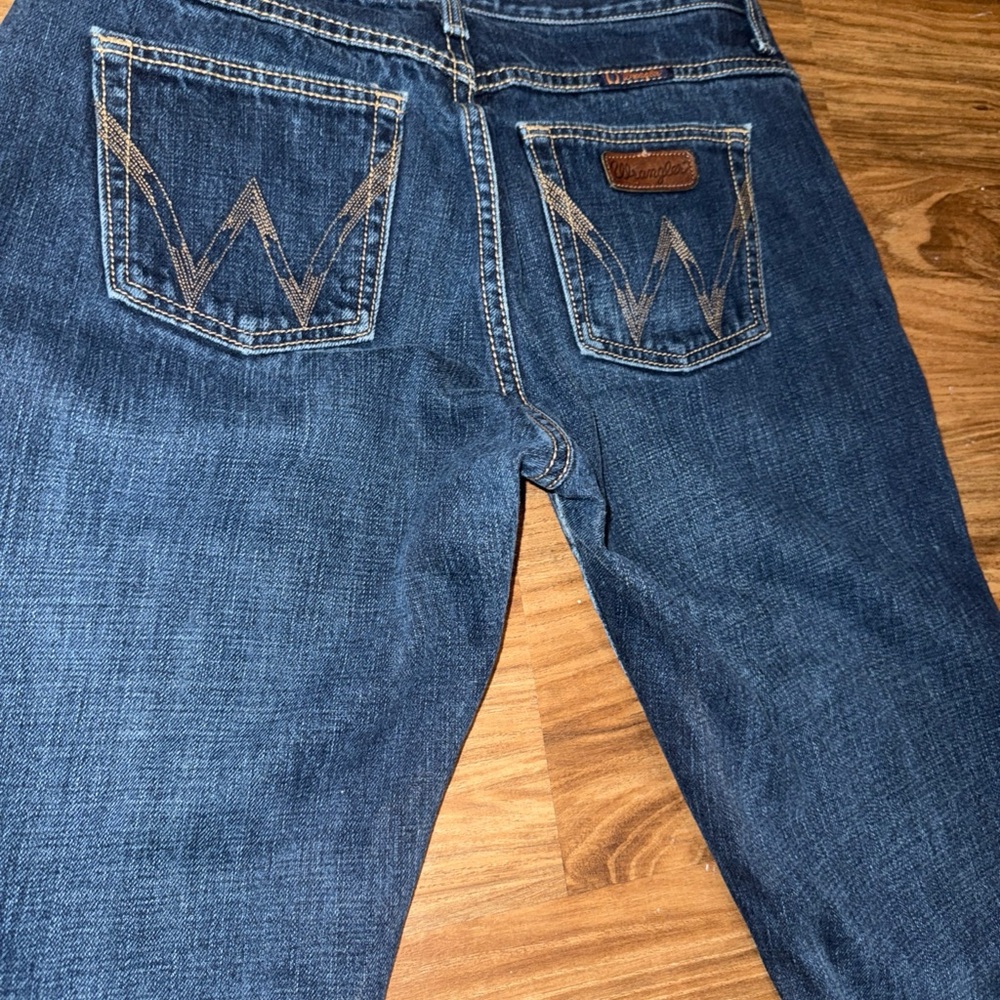 Wrangler CASH Jeans Women 7/8 Long Mid Rise Boot Cut 36" inseam No Gap Waistband - Picture 3 of 14